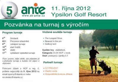 Pozvnka na golf, platn jen po obdren emailem
