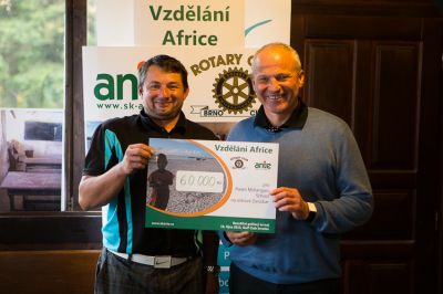 Lubomr Spurn, prezident SK ANTE a Ji Kalb, exprezident ROTARY CLUBU BRNO CITY