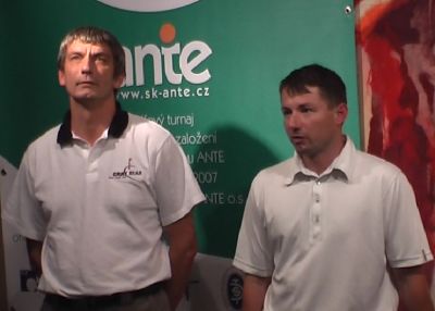 Zahjen turnaje (zleva generln editel asu, prezident SK Ante)